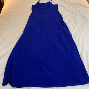 Miss Cristina True Blue Spaghetti Strap Dress Size XL (10/12) #2854